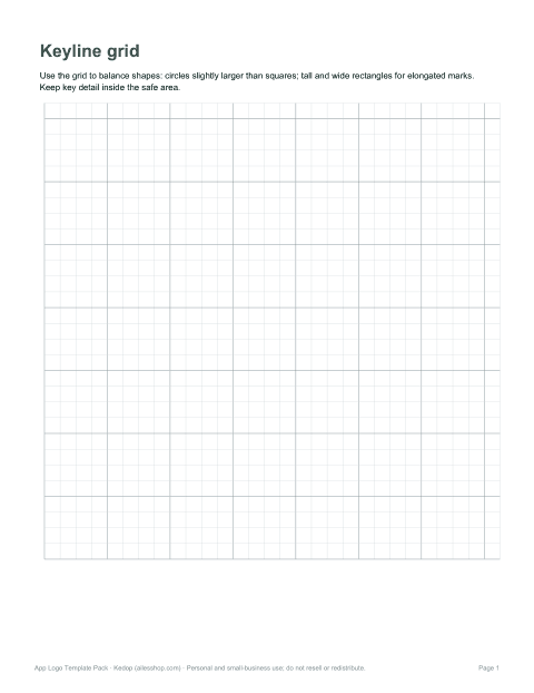 Preview of the first page of Keyline grid reference